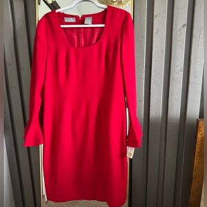 Liz Claiborne Red Sheath Cocktail Dress
